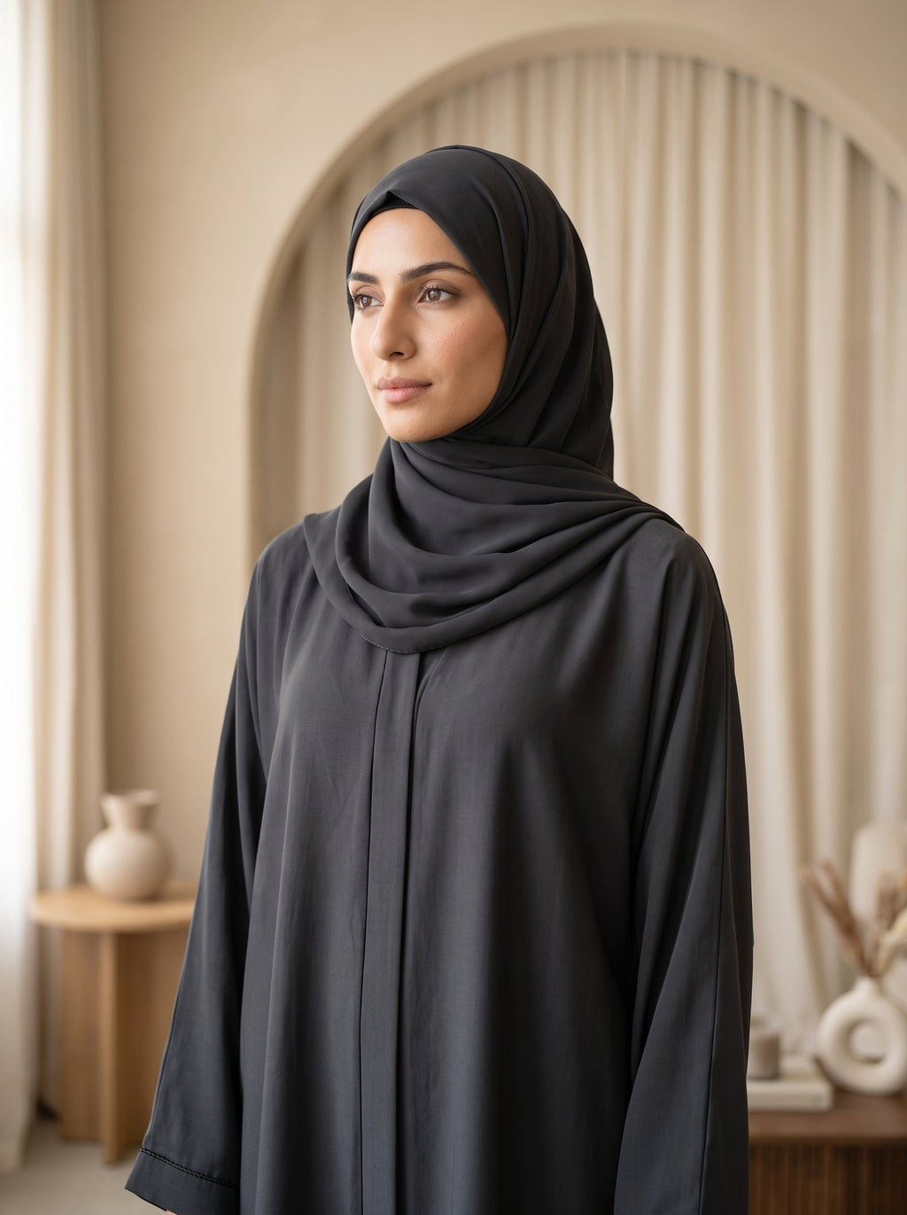 Premium Everyday Abaya with Matching Hijab