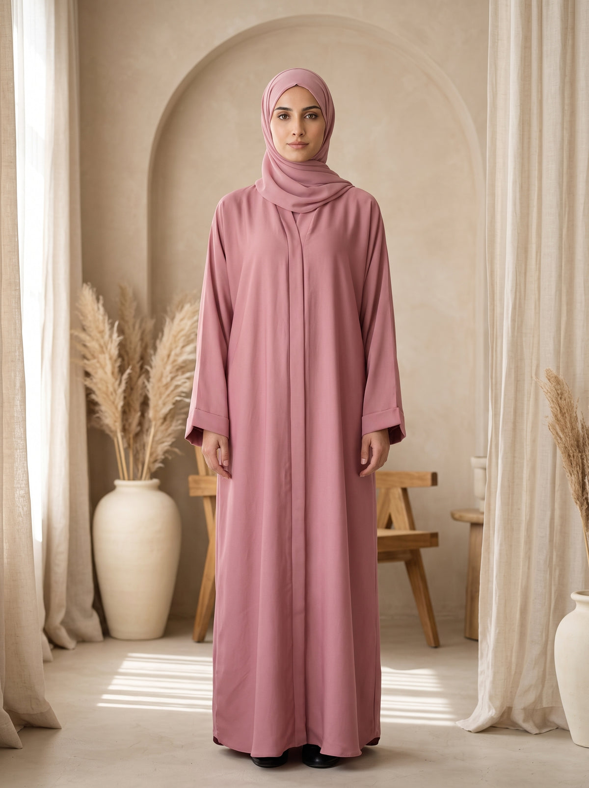 Premium Everyday Abaya with Matching Hijab