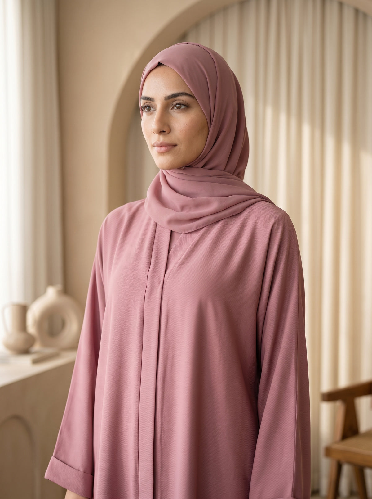 Premium Everyday Abaya with Matching Hijab
